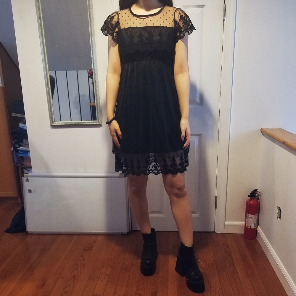 Lacy Little Black Dress